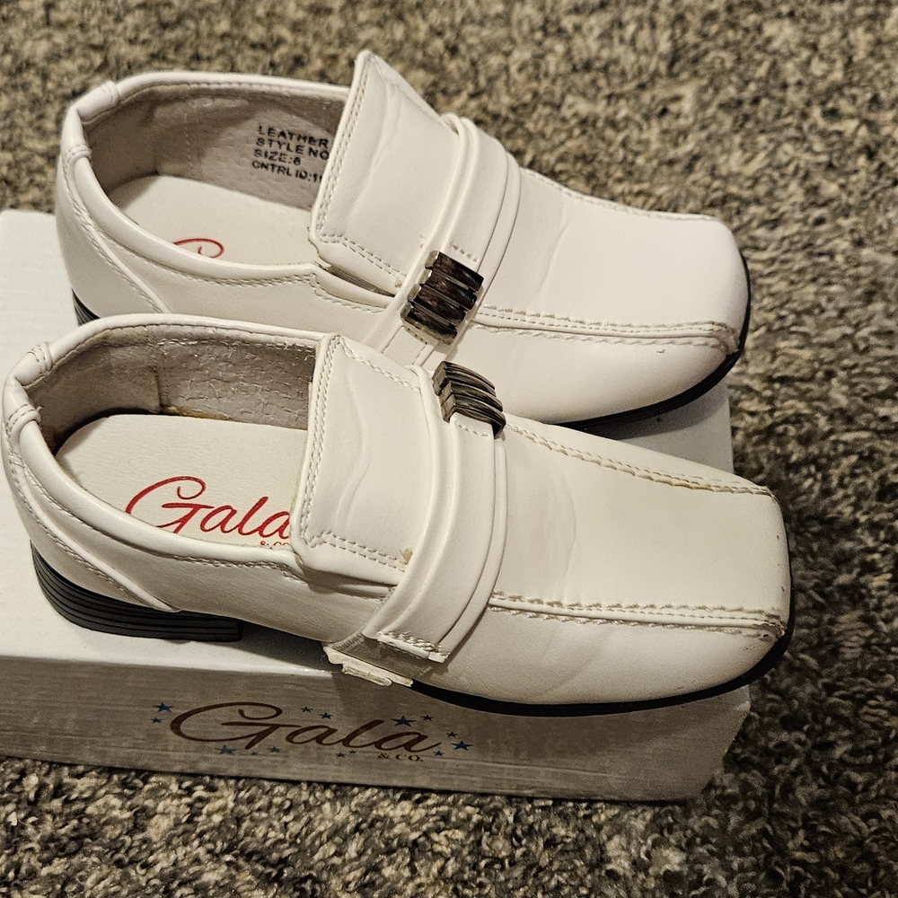 Toddler Boy White Dress Shoes‎